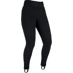Oxford Super Moto Leggings - Damen Textilhose Schwarz Kurz 44 - Stylische und sichere Motorradhose mit aramidverstärktem Innenfutter und zertifizierten Knieschützern. Hoher Tragekomfort und optimale Bewegungsfreiheit durch Akkordeon-Stretch am Knie. Ideal für modebewusste Bikerinnen.