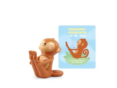 tonies Hörspielfigur Affe Marty – Bewegungsgeschichten - Erlebe spannende Abenteuer mit Affe Marty! Diese Figur fördert spielerisch Bewegung und Entspannung für Kinder. Ideal für fantasievolles Spielen und Lernen.