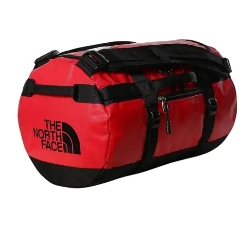 The North Face Base Camp Duffel - XS in tnf red-tnf black - Outdoor Reisetaschen und Reisegepäck, robuste und wasserfeste Konstruktion aus 1000D recyceltem Polyester, ideal für Reisen und Alltag mit 31 Litern Volumen.