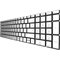 DEUTSCHE-Tastatur Keyboard Silber mit Beleuchtung für HP 15-da0056ng - Hochwertige Laptop-Ersatztastatur in Silber mit praktischer Beleuchtung. Ideal für präzises Tippen und optimale Sichtbarkeit, auch bei schwachem Licht. Perfekt für den täglichen Einsatz.