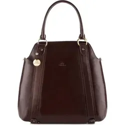 Wittchen Venus Damen Handtasche aus Leder - Braun - Elegante Damentasche aus der Venus-Kollektion mit praktischem Reißverschluss und viel Stauraum für Notebook, Stifte und Karten. Verstellbarer Gurt für individuellen Tragekomfort.