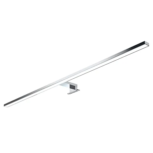 kalb 80cm LED Badleuchte - Verchromte Spiegelleuchte für stilvolle Badezimmer - Spiegellampe für das Bad, 80cm lang mit integrierter Wärmeableitung für lange Lebensdauer und hohe Lichtausbeute, ideal für große Spiegel.