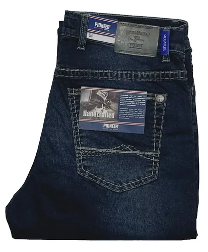 Pioneer Rando W30 L34 Handcrafted Stretch Jeans - Herren Jeans in Dunkelblau, mit Stretch für optimalen Komfort, ideal für jede Jahreszeit und im klassischen Design.