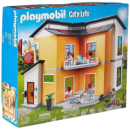 PLAYMOBIL City Life 9266 - Modernes Wohnhaus mit Licht- und Soundeffekten, ideal für kreatives Spiel ab 4 Jahren