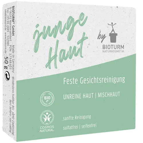 Bioturm Feste Gesichtsreinigung junge Haut   50 g