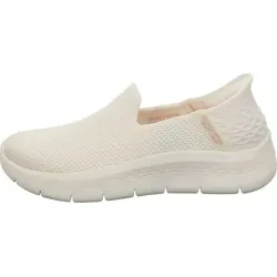 Slip-On Sneaker SKECHERS GO WALK FLEX RELISH, Damen, Gr. 43, weiß - Sneaker, Skechers, mit innovativer Slip-Ins-Funktion für müheloses Anziehen. Genießen Sie den Komfort der Air-Cooled Memory Foam Dämpfung in einem stilvollen, casual Design.