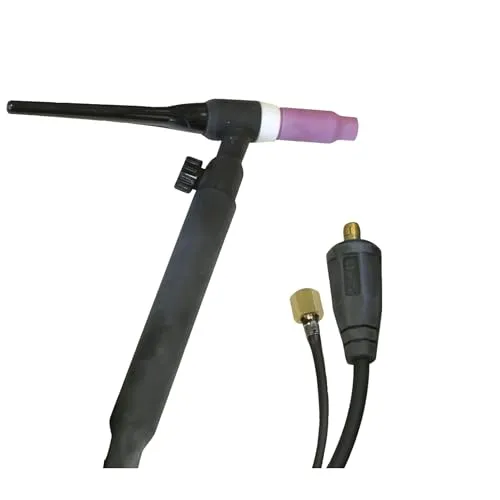 GYS WIG Brenner SR 17 V mit Ventil, 4 m – Ideal für präzises Schweißen - Schweißzubehör mit anatomisch angepasstem Handgriff für ermüdungsfreies Arbeiten. Perfekt für MMA-Geräte mit WIG LIFT-Funktion und inklusive aller notwendigen Verschleißteile.