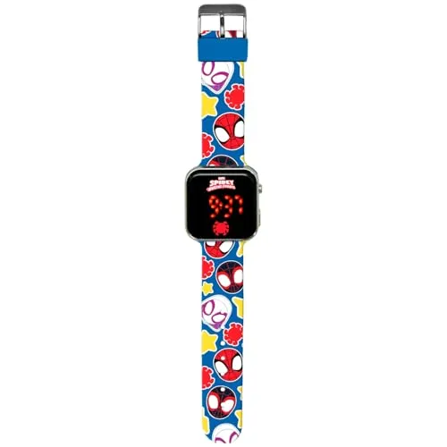 Kids Licensing LED-Uhr für Kinder, Spidey, Spidey
