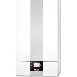 Wolf Gasbrennwert-Kombitherme CGB-2K-20 ComfortLine - Brennwertkessel und Heizkessel mit hocheffizienter Heizkreispumpe, modulierte Leistung für optimale Energieausnutzung und integrierter Warmwasserbereitung für konstanten Komfort.