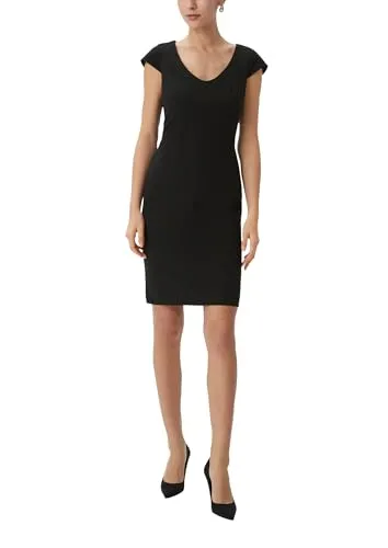 Comma Minikleid Schwarz Größe 44 - Elegantes Minikleid in Schwarz, ideal für besondere Anlässe, mit bequemem Elasthan-Anteil für perfekten Sitz und hohen Tragekomfort.