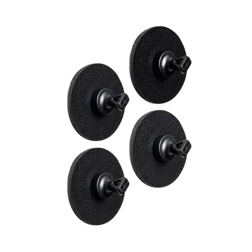 silwy Flex Magnet-Pins mit Metall-Nano-Gel-Pads, schwarz - Praktische Magnet-Pins für einfaches Anbringen von Postkarten, Notizen und mehr. Kein Kleben oder Schrauben nötig – vielseitig einsetzbar und mit hochwertigem Leder-Look.