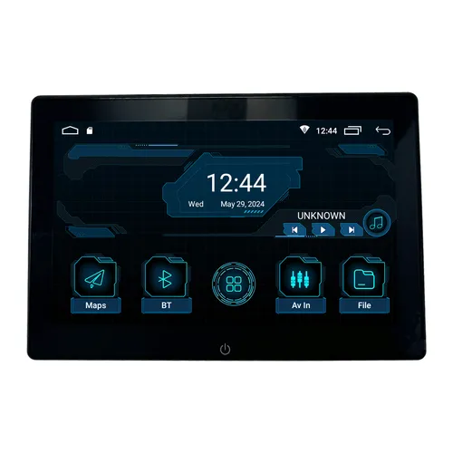Universal Auto Kopfstützen Monitor 10" Touchscreen mit Android und Bluetooth - Multimedia Player mit 10.1" Touchscreen, ideal für Unterhaltung auf Reisen, ausgestattet mit WiFi und Bluetooth für nahtlose Konnektivität.