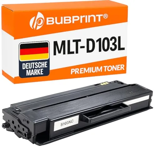 Bubprint Toner kompatibel als Ersatz für Samsung MLT-D103L/ELS für ML-2900 ML-2950NDR ML-2955DW ML-2955ND SCX-4726FN SCX-4729FD SCX-4729FW 2500 Seiten Schwarz