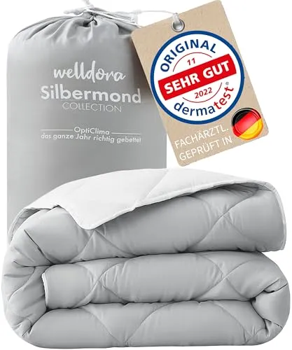 Welldora OPTICLIMA Allergiker Bettdecke - Bettdecken für Allergiker mit innovativer Klimatechnologie, antibakterieller Mikrofaser und 100% recyceltem Material für gesunden, erholsamen Schlaf.