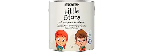 Rust Oleum Little Stars Wandfarbe Kinderzimmerfarbe luftreinigend 2,5L für Innen (Strohhäuschen)