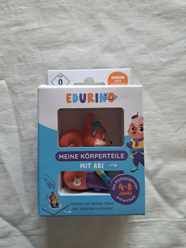 Edurino Lernspielzeug Figur Ari - Unsere Körperteile - Lernspielzeug für Kinder ab 4 Jahren, fördert das Verständnis für Körperteile und Sinne, inkl. Eichhörnchen Ari aus hochwertigem Kunststoff.