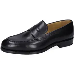 Melvin & Hamilton Herren Loafers Benet 8 Schwarz 43½ - Elegante Herrenschuhe aus hochwertigem Kalbsleder mit flachen Absätzen von 2,5 cm. Ideal für stilvolle Anlässe und den täglichen Gebrauch. Pflegeleicht und komfortabel für den perfekten Auftritt.