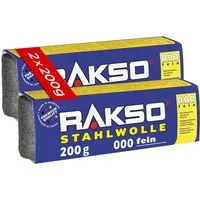 RAKSO Stahlwolle Banderole Sorte 000 Fein 2 x 200g