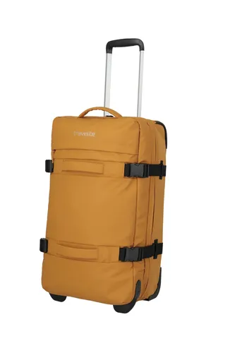 Travelite BOLONIA Rollenreisetasche M - Gelb - Die Travelite Bolonia Rollenreisetasche M vereint praktischen Stauraum und einfache Handhabung. Aus strapazierfähigem, wasserabweisendem Polyester gefertigt, begleitet sie dich zuverlässig auf Kurztrips.