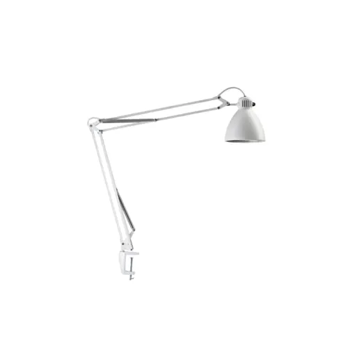 Luxo L-1024988 A, L-1 Tisch- und Arbeitsplatzleuchte, Aluminium, 11 W, E27, grau, 15 x 17 x 116 cm