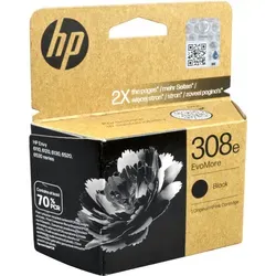 HP Tinte 7FP22UE 308e schwarz EvoMore - Druckerpatrone für hochwertige Ausdrucke, kompatibel mit mehreren HP Envy Modellen, sorgt für gestochen scharfe Texte und lebendige Farben.