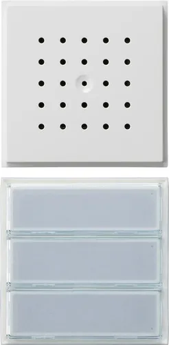 Gira 126166 Türstation 3-fach UP TX_44 Reinweiß - Haus-Alarmanlagen: Wetterfeste Türstation mit modularer Bauweise für einfache Montage und Erweiterbarkeit. Ideal für individuelle Anpassungen, ausgestattet mit hochwertigem Mikrofon und LED-Ruftastenausleuchtung.