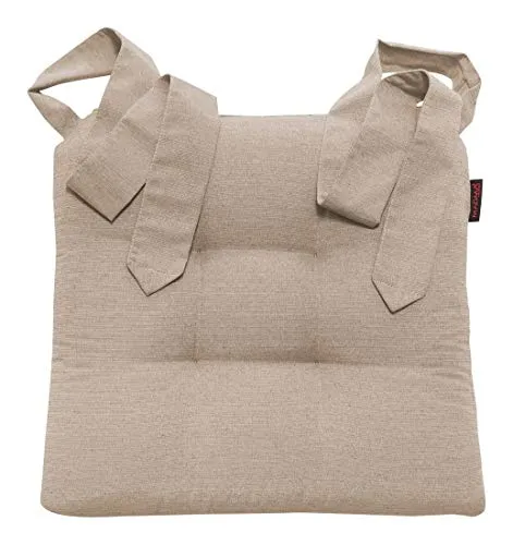 Stuhlkissen mit Schleifenband - Extra dick und robust für Esszimmerstühle - Vielseitig verwendbares Stuhlkissen für Indoor und Outdoor, knitterarm und hochwertig verarbeitet. Entdecken Sie die passenden Fino Kissenhüllen in unserem Shop!