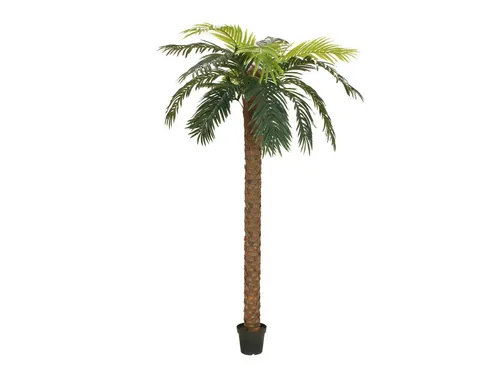 Kunstpalme Phönix Palme Joleen 250 cm - Elegante Kunstpalme für stilvolle Innenräume. Mit einer Höhe von 250 cm bringt sie tropisches Flair und ist pflegeleicht – ideal für eine ansprechende Raumgestaltung.