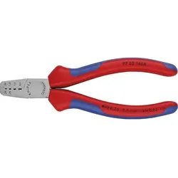 KNIPEX Aderendhülsenzange 145mm - Zangen für präzises Crimpen von Aderendhülsen, geeignet für Kabelquerschnitte von 0,25-2,5mm², ideal für Elektriker und Heimwerker.