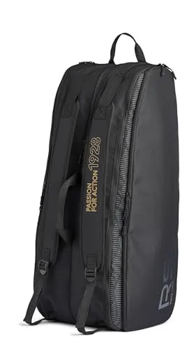 RSL Pro Line Schlägertasche für 6 Schläger | Badminton, Tennis, Squash | Schwarz - Praktische Schlägertasche für bis zu 6 Schläger, ideal für Badminton, Tennis und Squash. Robustes Design und ausreichend Platz für Zubehör machen sie zum perfekten Begleiter.