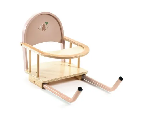 DJECO Puppen-Tischsitz Pomea Puppen Tischsitz aus Holz für Puppen 30-34 cm
