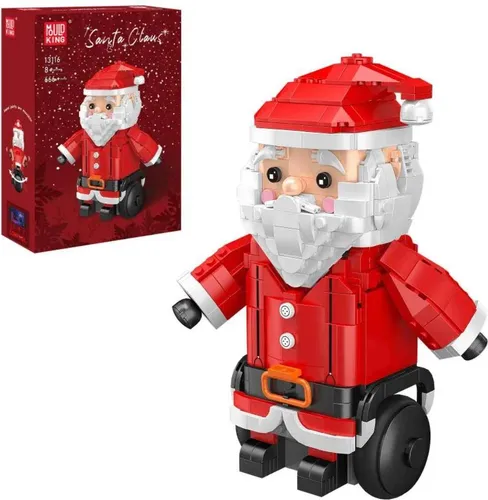 Mould King Ferngesteuerter Weihnachtsmann 13116 - Interaktiver Bausatz mit 666+ Teilen für festliche Stimmung. Der detailreiche Weihnachtsmann lässt sich per Fernbedienung steuern und ist kompatibel mit gängigen Klemmbausteinen.