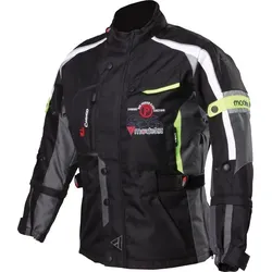 Modeka El Chango Kinder Motorrad Textiljacke 3XL, schwarz-gelb - Robuste Kinder Motorradjacke aus 600D Polyester mit Winner® Protektoren für optimale Sicherheit und nachrüstbarem Rückenprotektor. Ideal für junge Motorradfahrer.