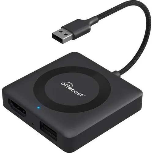 Ottocast MAX TV Car Adapter CA361-C4 - Car-Multimedia-Systeme mit Unterstützung für CarPlay, Android Auto und HDMI, ermöglicht einfachen Zugang zu Navigation, Apps, Filmen und Spielen für maximalen Komfort und Unterhaltung.