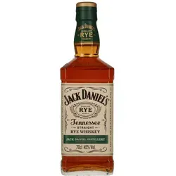 Jack Daniels Rye - Tennessee Straight Rye Whiskey - Whisky, hergestellt nach traditionellem Rezept seit 1866, mit 70% Roggen für ein unverwechselbares Aroma und mehrjähriger Reifung in Weißeichenfässern.