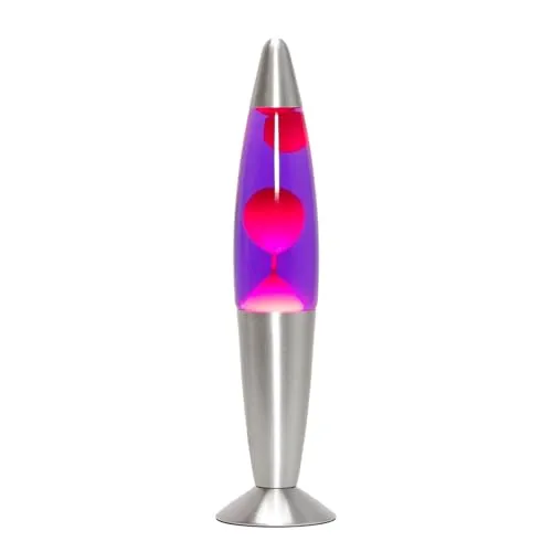 Retro Lavalampe Tischleuchte TIMMY Magma 36 cm - Stylische Tischleuchte im Retro-Design mit faszinierenden Lava-Effekten, ideal für Wohnzimmer und Schlafzimmer. Inklusive G9 Leuchtmittel für stimmungsvolle Beleuchtung.