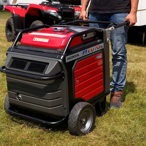 Honda EU 70is Benzin Inverter 7000W Stromerzeuger - Stromaggregate für Baustellen und Home Backup, leistungsstark mit 7 kW und Inverter-Technologie für stabile Stromversorgung, ideal für Notfälle.