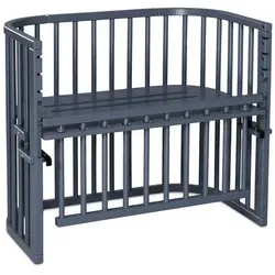 babybay Maxi Comfort Plus Beistellbett - Beistellbett aus massivem Buchenholz, stufenlos höhenverstellbar und vielseitig wandelbar – ideal für sicheres Schlafen und Spielen mit Ihrem Baby.