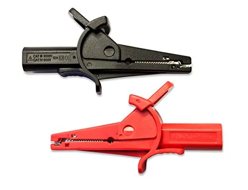 PeakTech Isolierte 4 mm Krokodilklemmen -CAT III, 1 Stück, P 7015