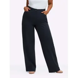 Sheego Jerseyhose Jersey-Hose blau 58