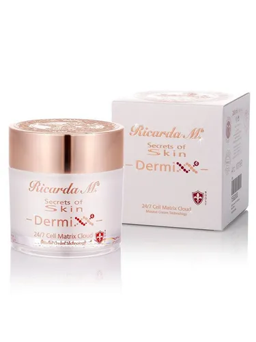 Ricarda M. Secrets of Skin Dermixx Cell Matrix Cream 200 ml - Anti-Faltencreme - Damen Anti-Faltencreme, vegan und für alle Hauttypen geeignet. Reduziert Falten und pflegt Gesicht, Dekolleté und Hals mit einer hochwertigen Formel.