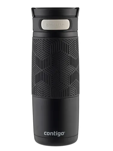 Kaffeebecher ContiGo! Transit 470ml - Schwarz - Thermobehälter mit 470 ml Fassungsvermögen, doppelwandiger Edelstahlkonstruktion und AutoSeal-System für auslaufsicheren Genuss unterwegs. Ideal für heiße und kalte Getränke!