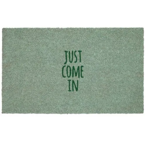 Giftcompany Fußmatte Just come in Grün (75x45cm) - Fußmatte aus robusten Kokosfasern, ideal für einen einladenden Eingangsbereich und wetterfest.