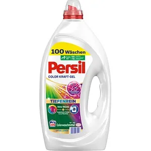 Persil Gel Color 100 WL - Waschmittel für strahlend reine Buntwäsche mit hygienischer Frische. Die einzigartige Formel bekämpft hartnäckige Flecken und unangenehme Gerüche. 92 % biologisch abbaubare Inhaltsstoffe und 100 % recycelbare Verpackung.