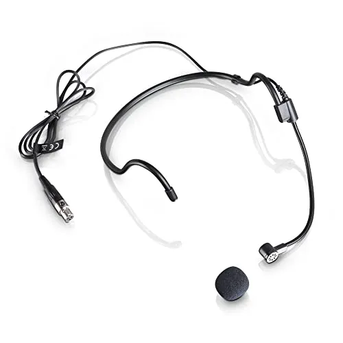LD Systems WS 100 MH 1 Headset Mikrofon, Schwarz - Mikrofone mit Nieren-Charakteristik und 3-poligem Mini-XLR-Anschluss, ideal für klare Sprachübertragung und professionelle Anwendungen.