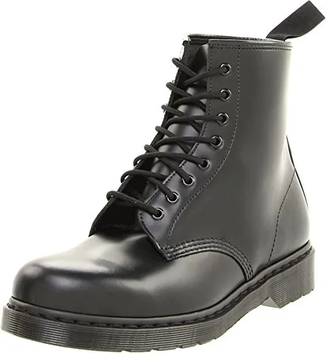 Dr. Martens Leder-Boots - Robuste Wanderschuhe in Schwarz, Größe 41 - Wanderschuhe mit verstärkter Vorder- und Hinterkappe, rutschhemmender Laufsohle und praktischer Zugschlaufe für einfaches Anziehen.