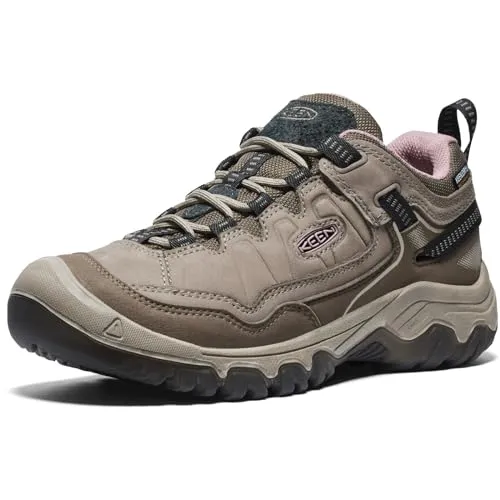 KEEN Targhee IV WP Wanderschuhe - Brindle/Nostalgia Rose - Wasserdichte Wanderschuhe mit KEEN.DRY Membran für trockene Füße. Ideal für unwegsames Gelände dank hervorragender Traktion und Komfort durch das atmungsaktive Fußbett.