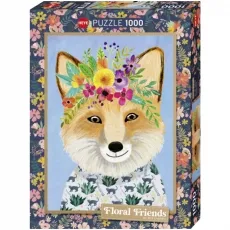 Heye Puzzle - Friendly Fox Floral Friends - Standard 1000 Teile 296313
