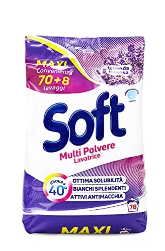 Soft Sacco Polvere Lavatrice Ricarica Lavendel 78 Misurini