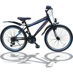 Zoll Fahrrad MTB Faster SBO - 26 Zoll mit SHIMANO 21-Gang und Beleuchtung - 26 Zoll Mountainbike mit 21-Gang SHIMANO Schaltung und integrierter Beleuchtung für sicheres Fahren bei Nacht. Ideal für Körpergrößen von 145-170 cm.